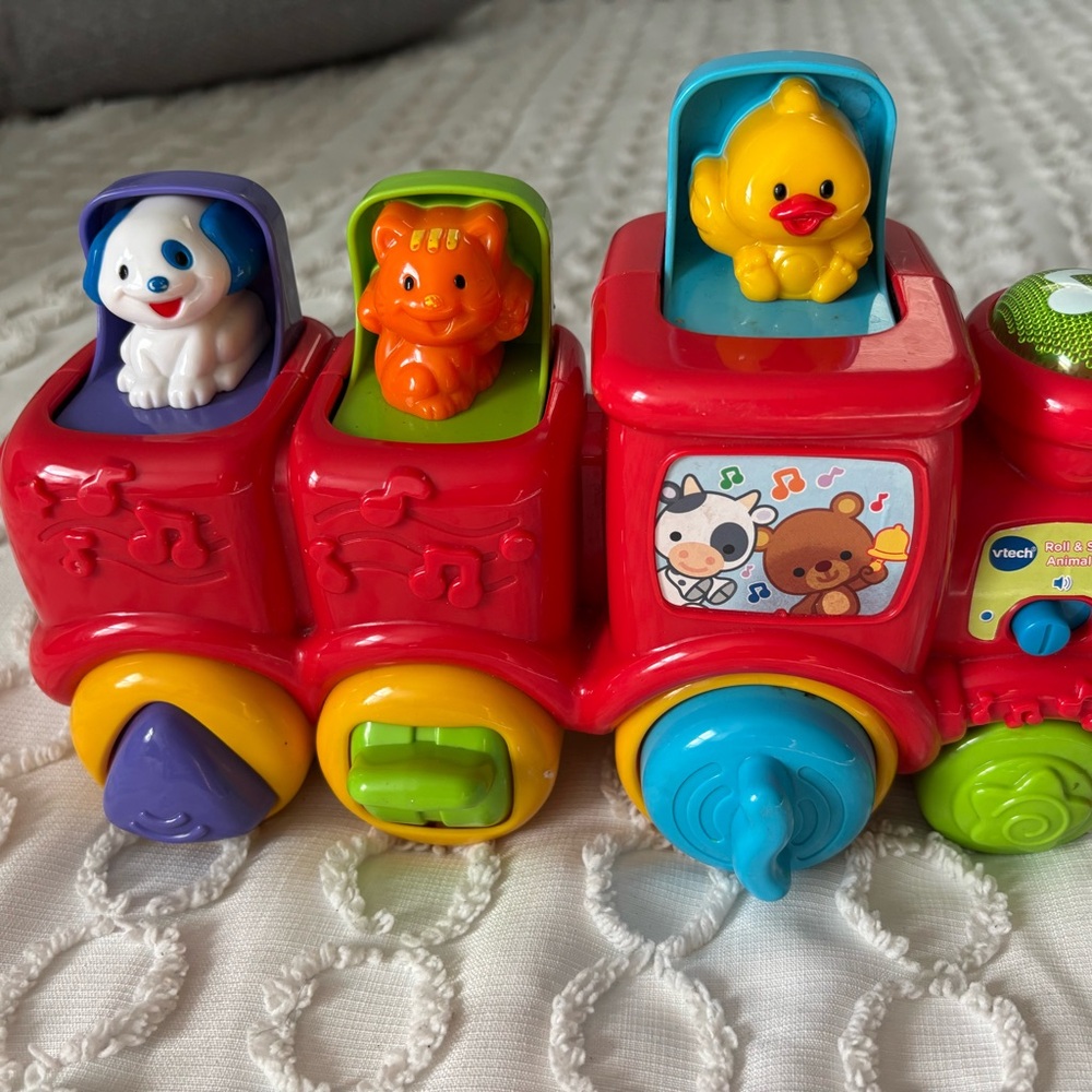 Interactive Red Train Toy with Sounds - Picture 3 of 6